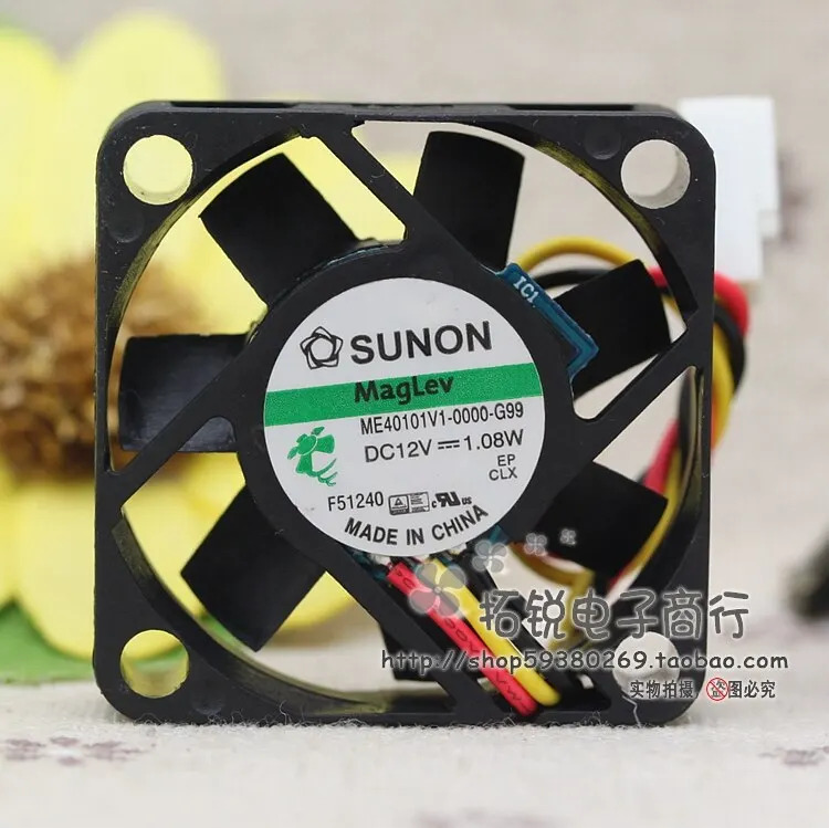 Sunon ME40101V1-0000-G99 12V 1.08W 4cm 4010 와이어 스피드 조용팬