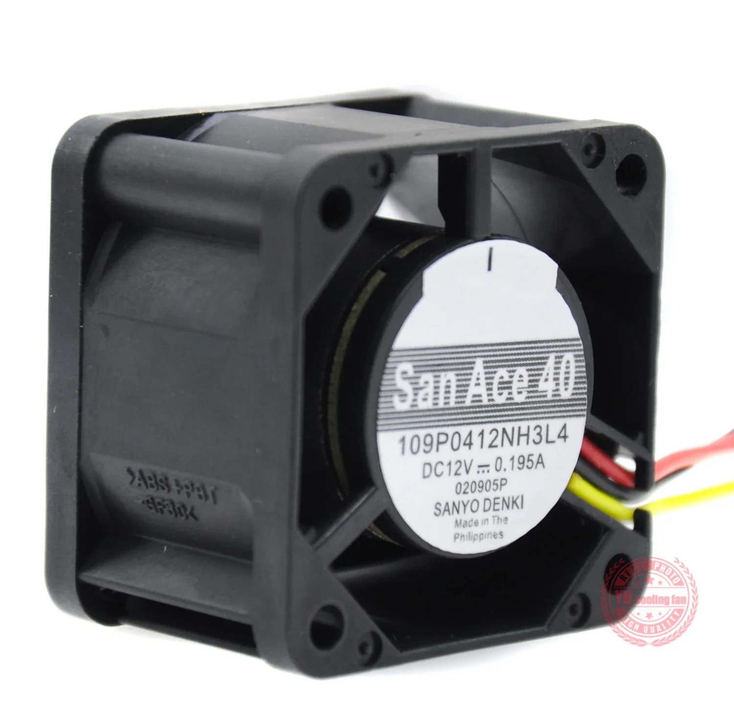 JFG ForSANYO DENKI SAN ACE 방수 109P0412NH3L4 12V 0.195A 4028 4CM 냉각팬