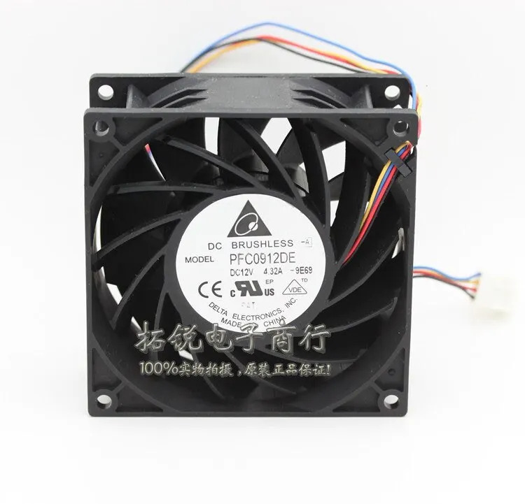 대용량 델타 PFC0912DE 9238 12V 4.32A 9CM 서버 냉각팬