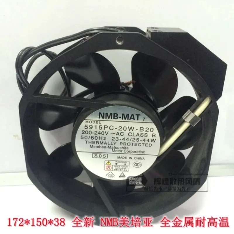 JFG NMB-MAT Minebea 5915PC-20W-B20 200V240v 172x150x38 냉각팬