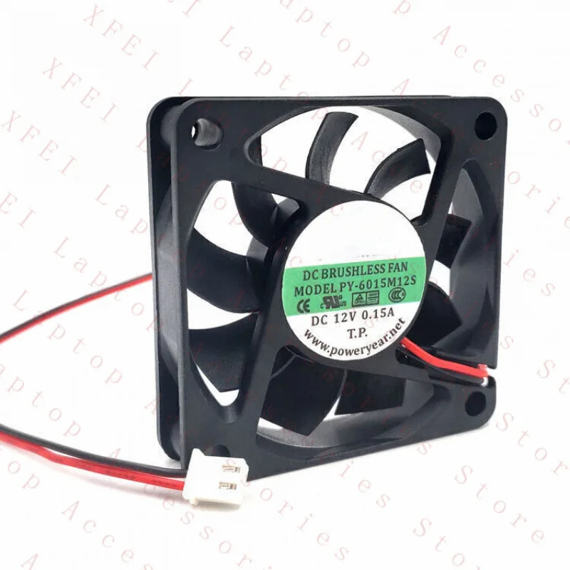 C PY-6015M12S 냉각팬 6015 DC12V 0.15A 6CM 2핀