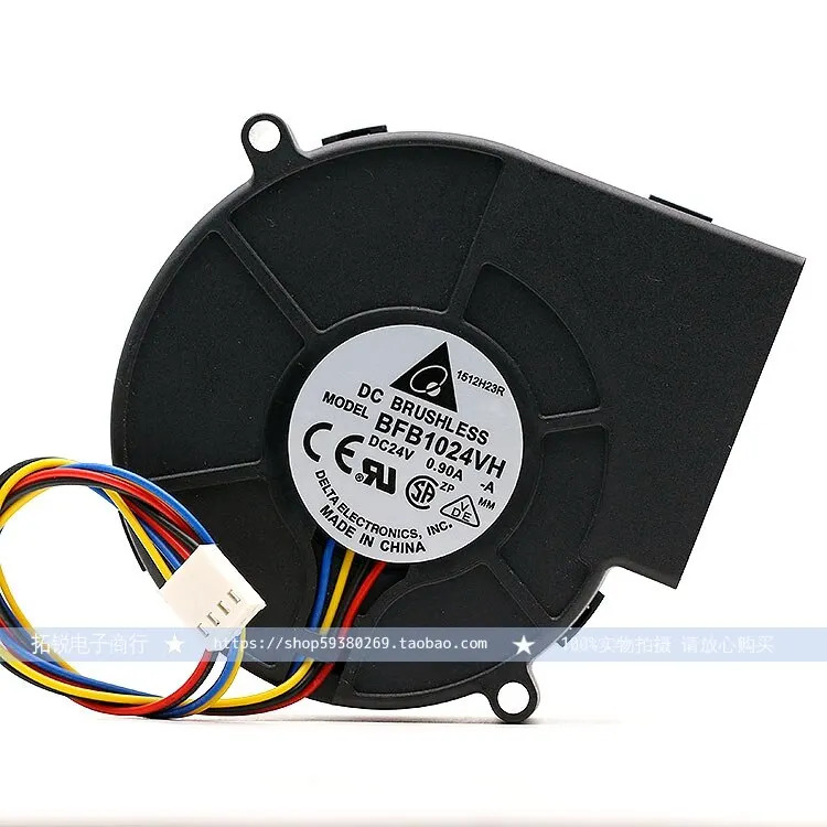 4선 PWM 델타 BFB1024VH 9733 24V 0.90A 속도 에어 터보팬
