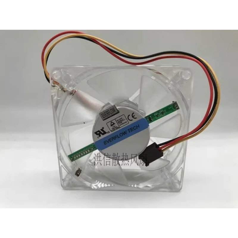 C EVERFLOW 팬R128025SL DC12V 0.09A 8025 8cm 3선 냉각팬