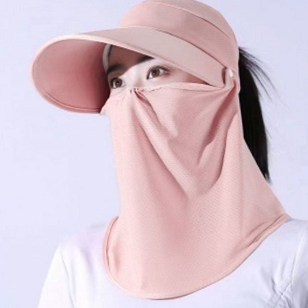 넓은 여성 자외선 차단 모자 돌돌이 여성 썬 캡 얼굴 - 상품 이미지