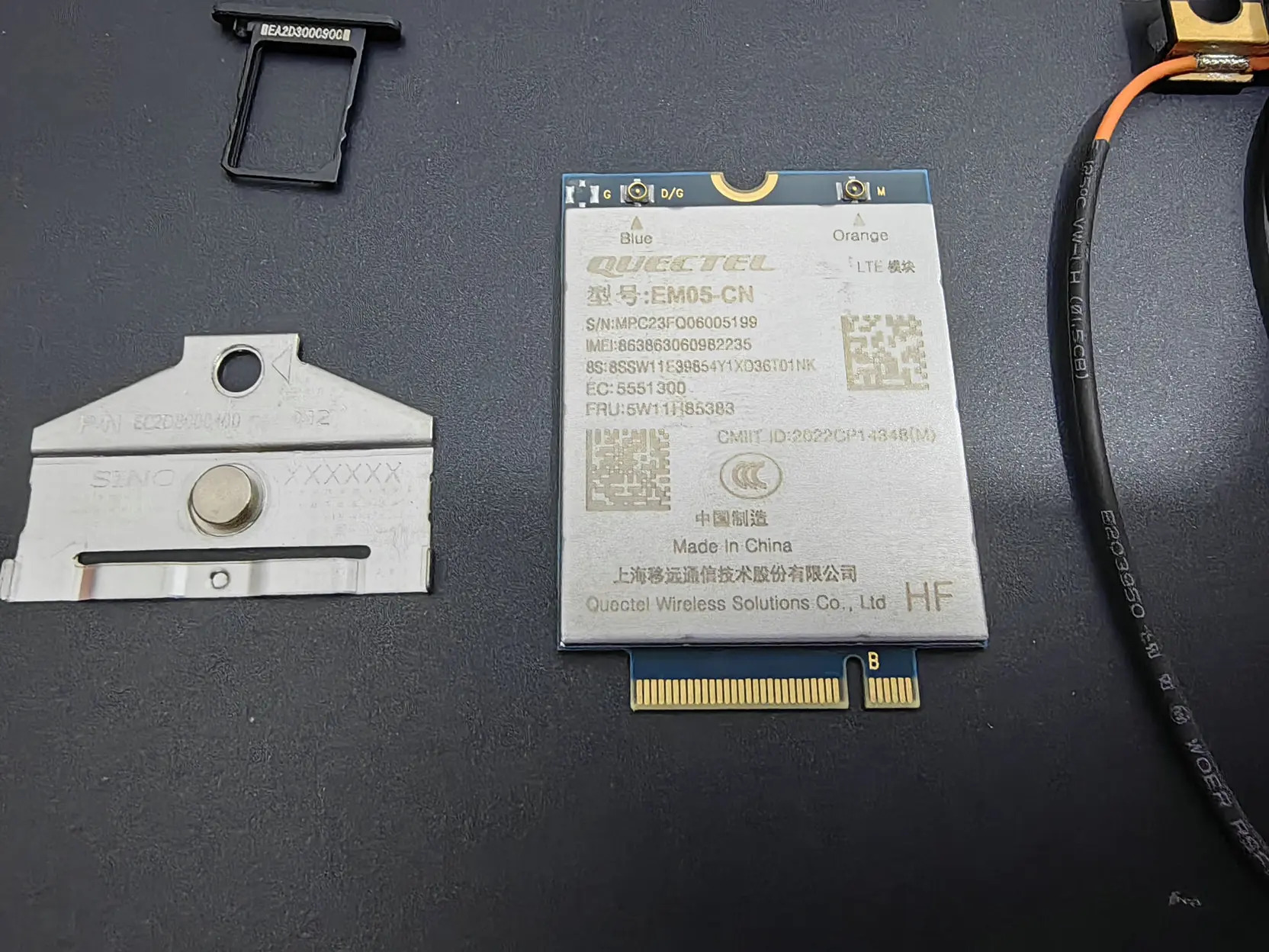 ThinkPad T14 P14s Gen4 안테나Cato EM05-CN 4G 모듈 세트