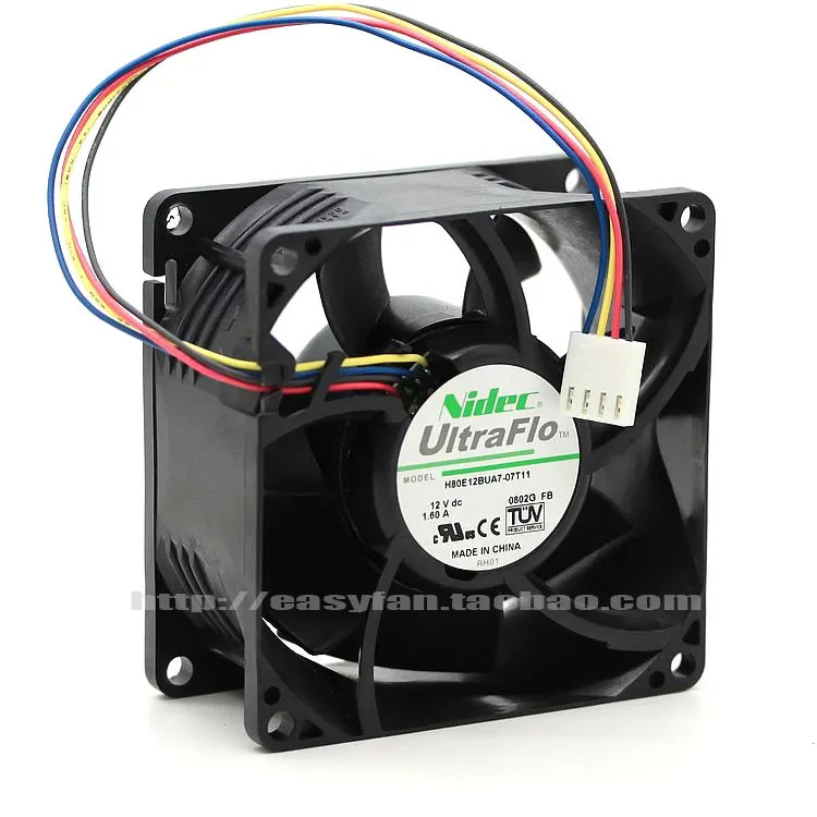 JFG 니덱 H80E12BUA7-07T11 8038 12V 1.60A 델 C2100 냉각팬용