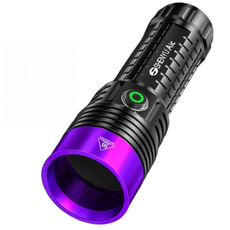 강력 UV 자외선 후레쉬 자외선램프 LED 랜턴 라이트 휴대용 검사 손전등 충전식 - 상품 이미지