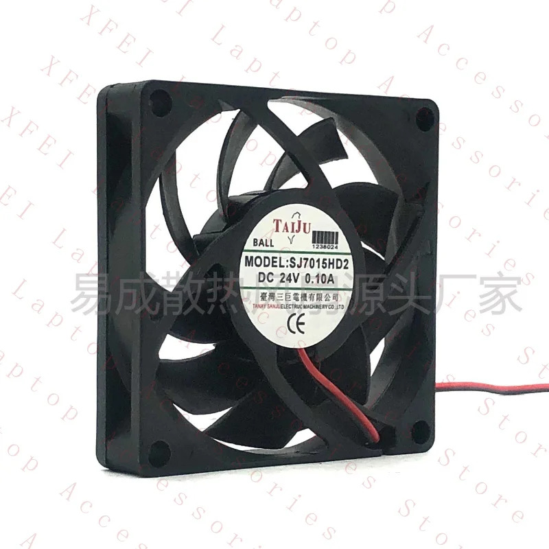 C FOR TAIJU SJ7015HD2 DC 24V 0.10A 7015 7cm 2선식 냉각팬