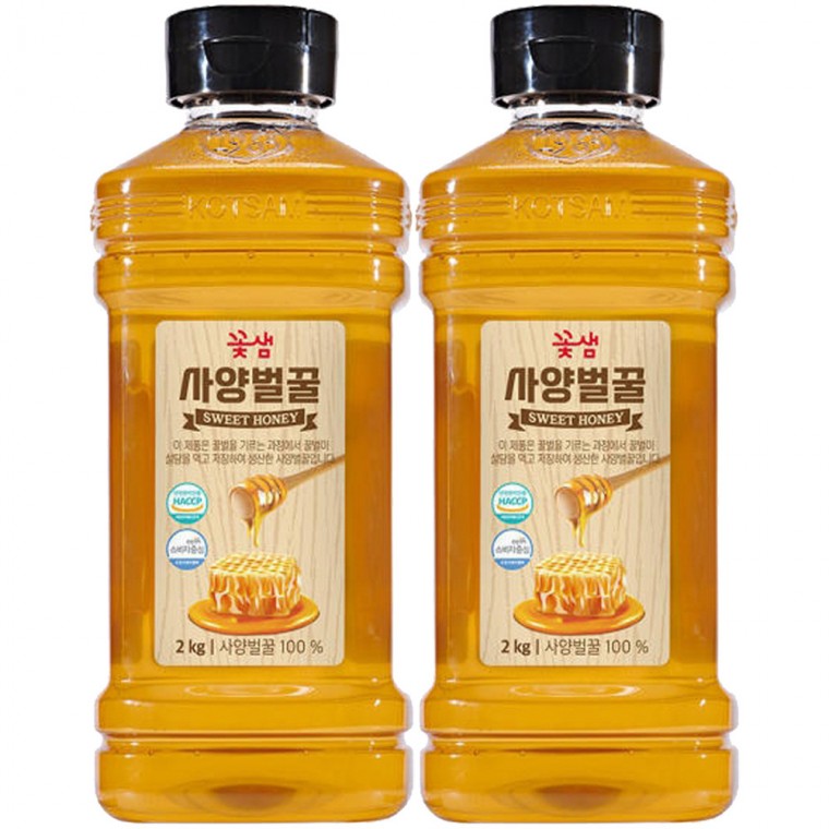 꽃샘 사양벌꿀 4kg (2kg x 2개) - 상품 이미지