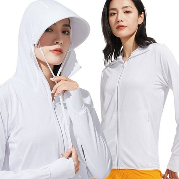 여성 여름 레쉬가드 후드 여름 물놀이 자켓 래쉬가드 - 상품 이미지