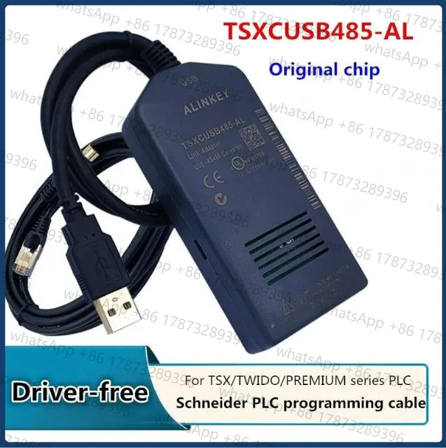 TSXCUSB485 TSXCR25 드라이버가 포함된 USB 프로그래밍 케이블은 Schneider Naza Twido PLC Win7 10TSXPCX3030을 대체