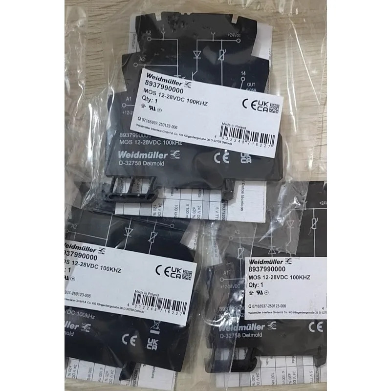 오리지널 Weidmller 솔리드 스테이트 릴레이 MOS 12-28VDC 100KHZ 8937990000 1PCS