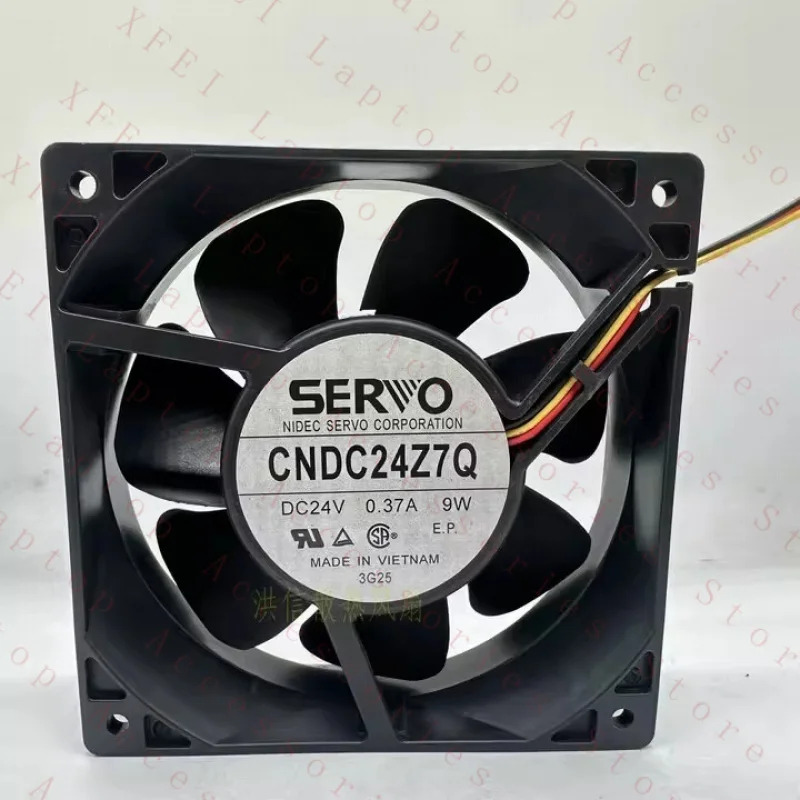 C 서보 팬CNDC24Z7Q DC24V 0.37A 9W 12038 120x38MM 3선 냉각팬