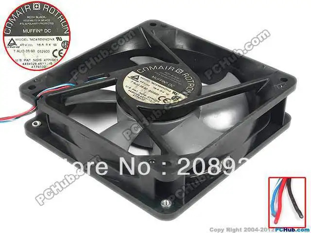 Comair Rotron MC48B6NDNX 48V 0.18A 8.4W 12CM 인버터 팬