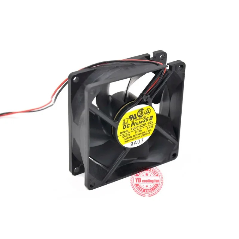 JFG 서보PUDC12Z4P-025 24V 0.16A 이볼 베어링 8CM 8025 고풍량 냉각팬