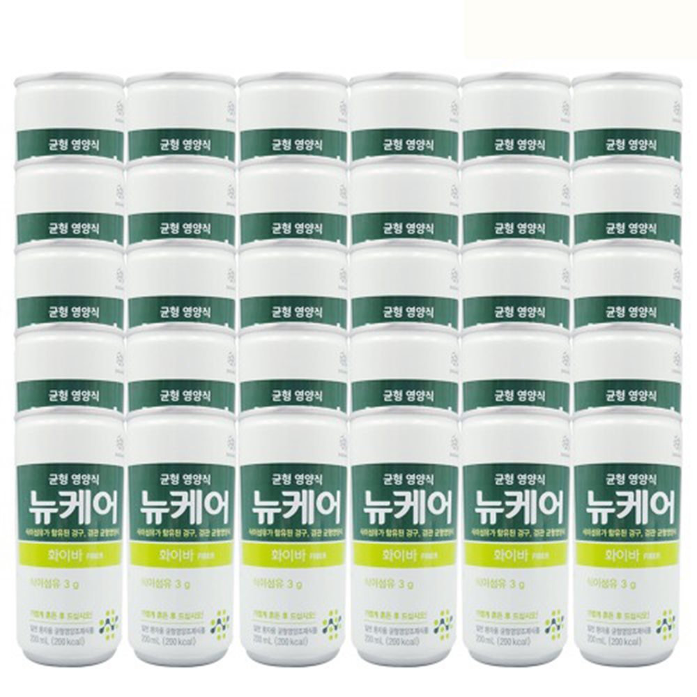 VT-HY 뉴케어 화이바 200ml 1박스 30캔 1박스 - 상품 이미지