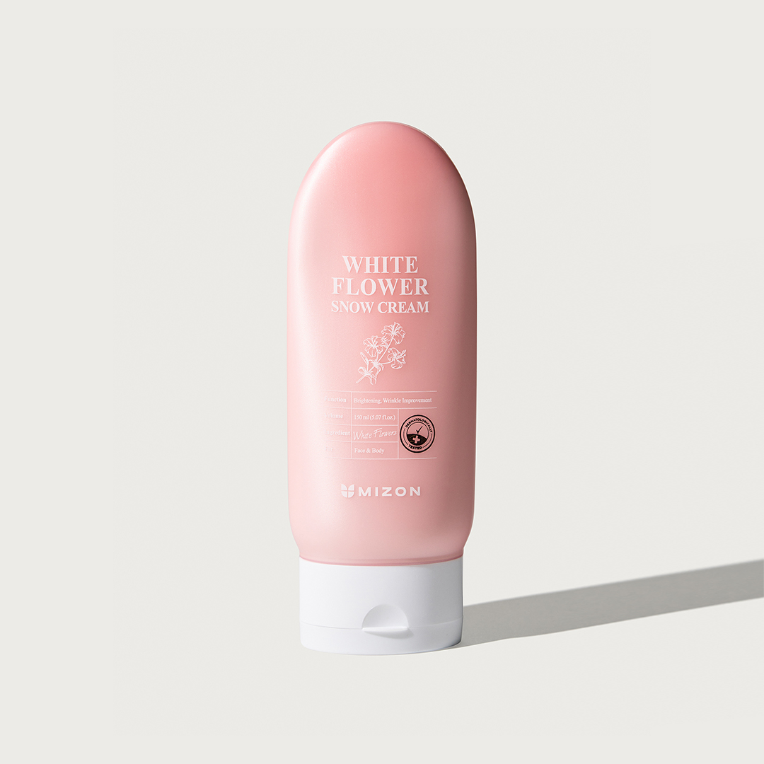 [미즈온] 화이트 플라워 스노우 미백 주름개선 톤업 크림 150ml+150ml - 상품 이미지