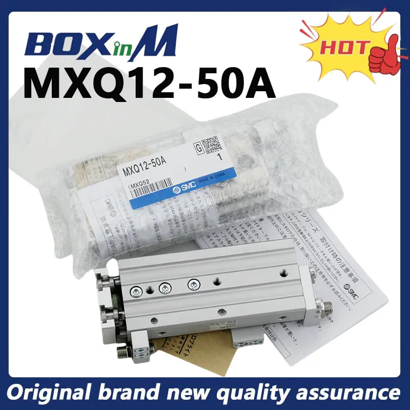 오리지널 SMC MXQ12-50A 슬라이드 실린더