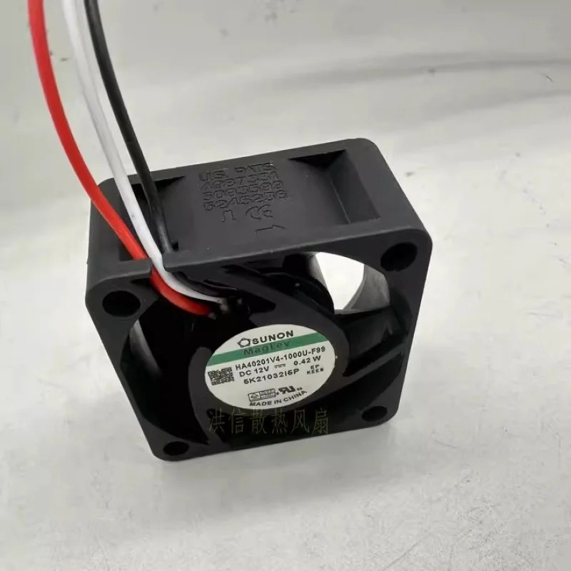 C SUNON 팬HA40201V4-1000U-F99 DC12V 0.42W 4020 40x20MM 3선 냉각팬