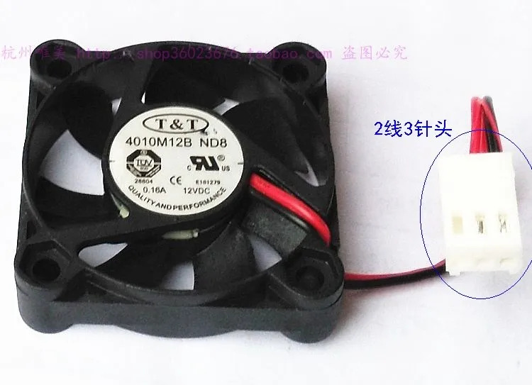 JFG For TT 4010M12B ND8 4010 4CM 이볼 베어링 2라12V 0.16A 냉각팬