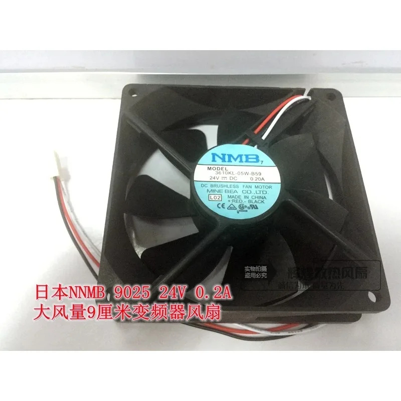 JFG for NMB-MAT Minebea 3610KL-05W-B59 24V 0.20A 9225 9CM 3PIN 주파수 변환기 냉각팬