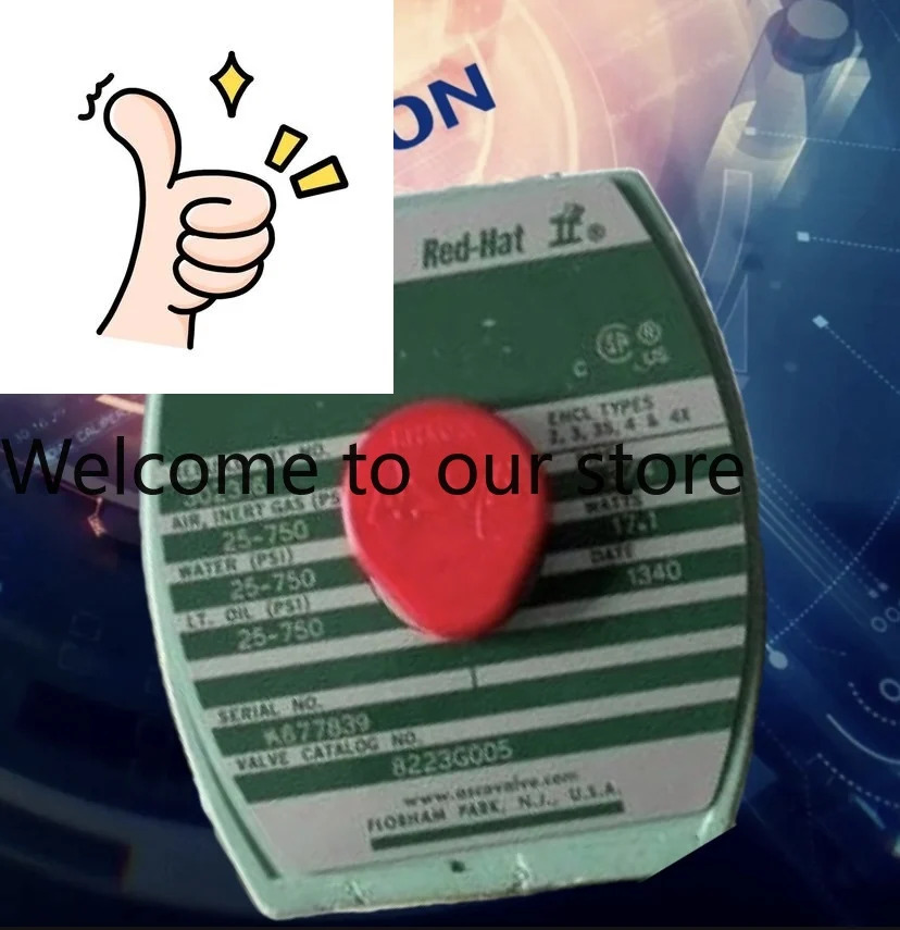 ASCO 솔레노이드 밸브 8223G005 고전압 황동 재질 전압 220 VAC 24VDC