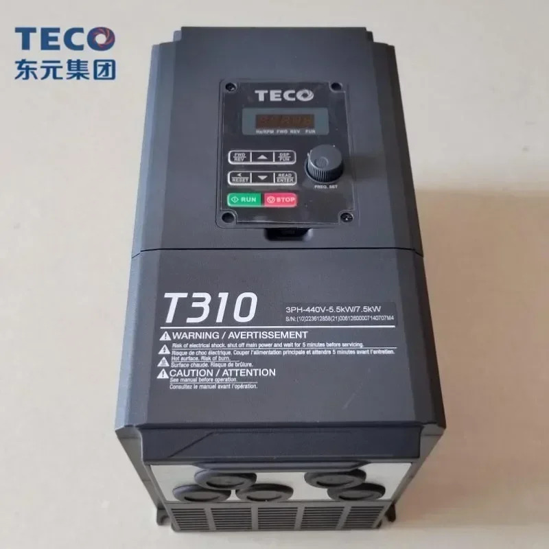 2025.4TECO 동위안 주파수 변환기 T310-4008-H3C 3 380V4001 4005 4010 모터 속도조절기