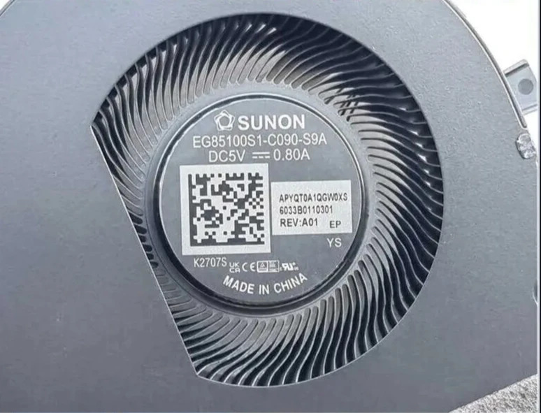SUNON EG85100S1-C090-S9A 5V 0.80A 6033B0110301 팬기능