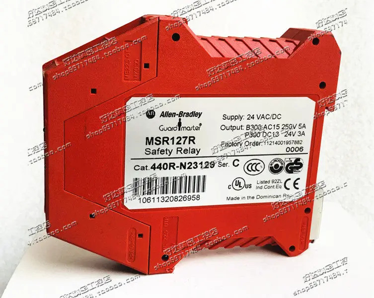 오리지널 AB Rockwell 안전 릴레이 MSR127R 440R-N23129 24VAC/DC 포장