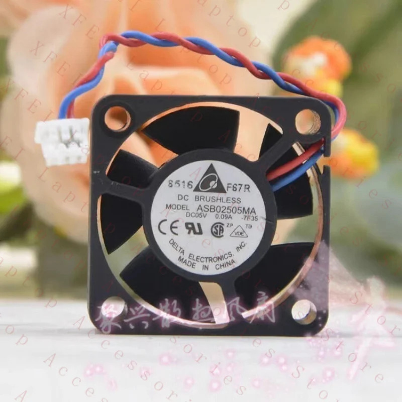 C ASB02505MA DC5V 0.09A 2.5CM 2510 듀얼 볼 냉각팬