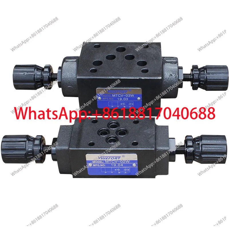 스택형 스로틀 속도 제어 밸브 MTCV-02W/02A/02B MTCV-03W/03A/03B MTCV-04W