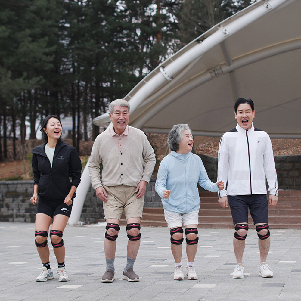 김문호의 2번 잡는 무릎팔팔 1세트 엘라스토머 러닝 이중스트랩 슬개골 무릎 보호대 이미지 6