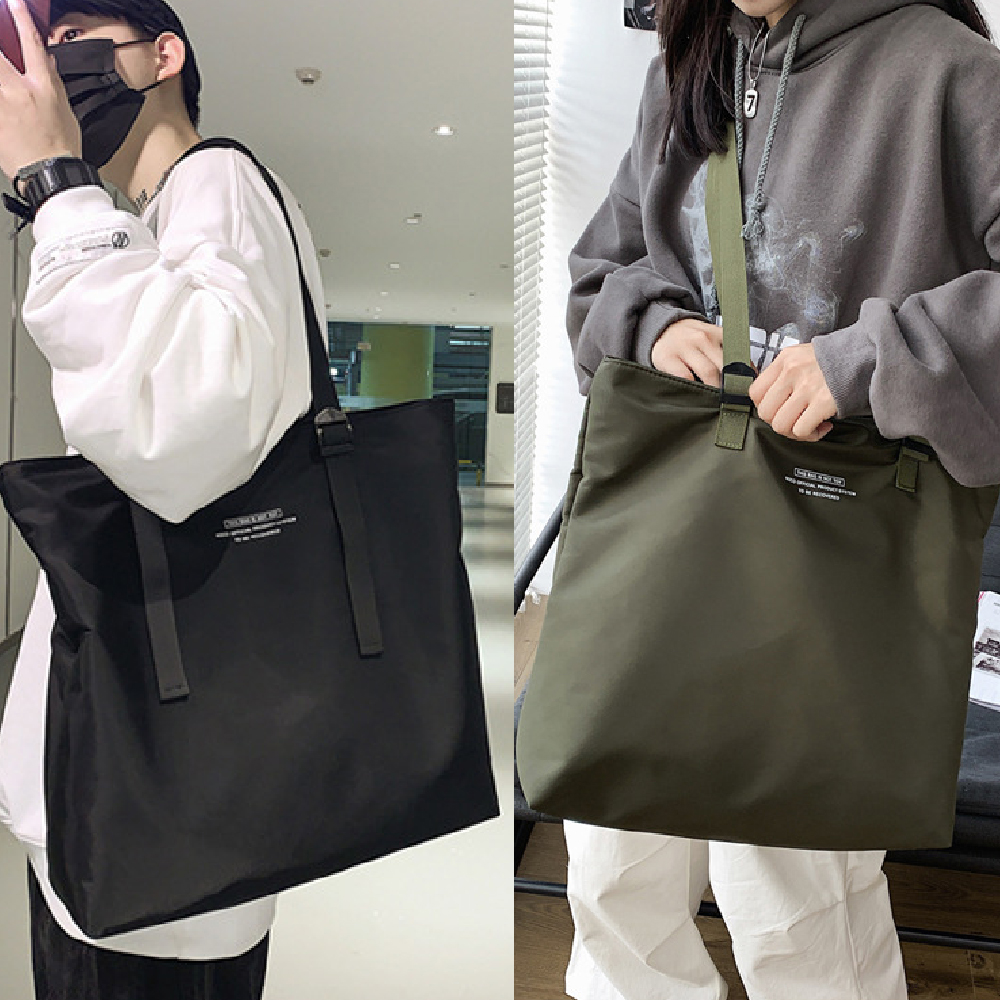 대용량 사각 크로스바디 숄더백 빅백 빅사이즈 가방 에코백 숄더 크로스백 - 상품 이미지