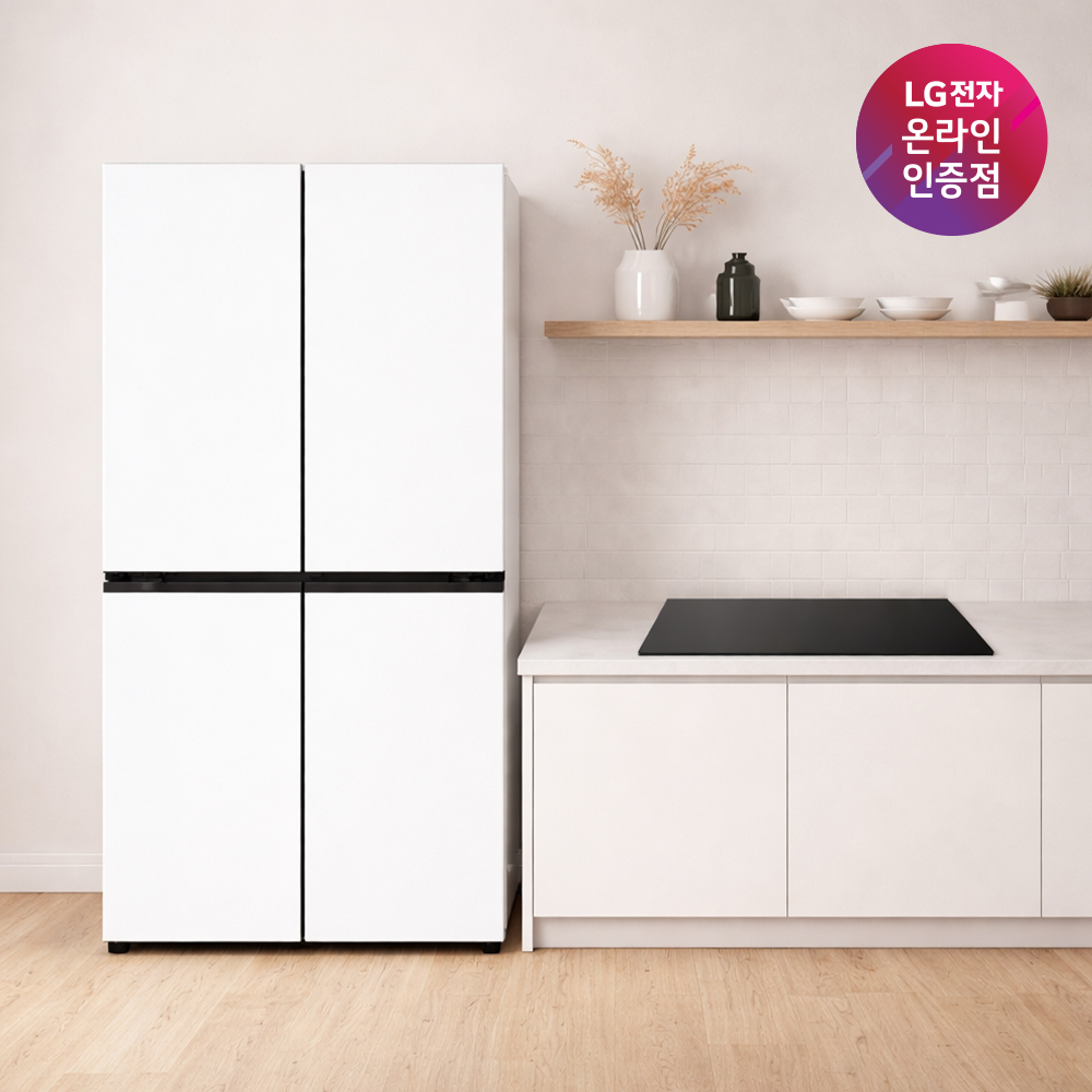 LG 디오스 AI 오브제컬렉션 냉장고 + LG 디오스 인덕션 (T876MQQ111 + BEI3ASB2OE)
