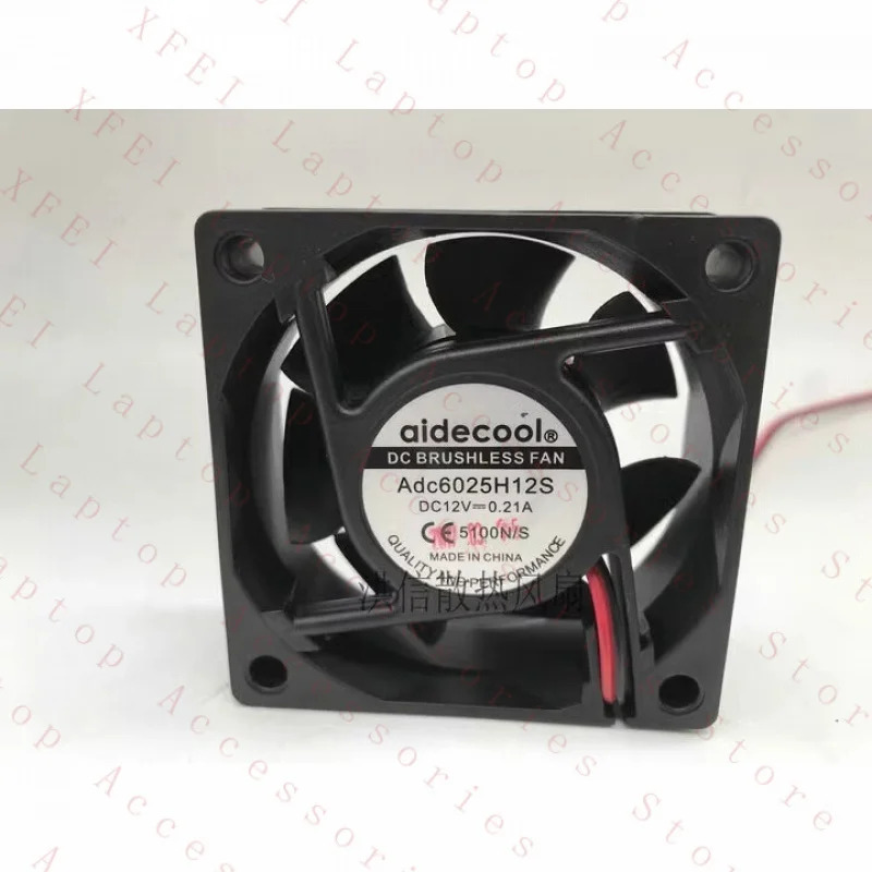 C aidecool 팬Adc6025H12S 12V 0.21A 6025 6CM 2wire