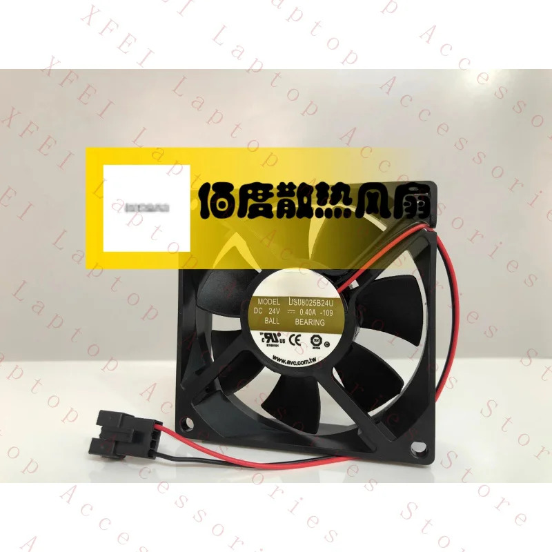 C DS08025B24U-109 DC24V 0.40A 8CM 8025 2선 인버터 냉각팬