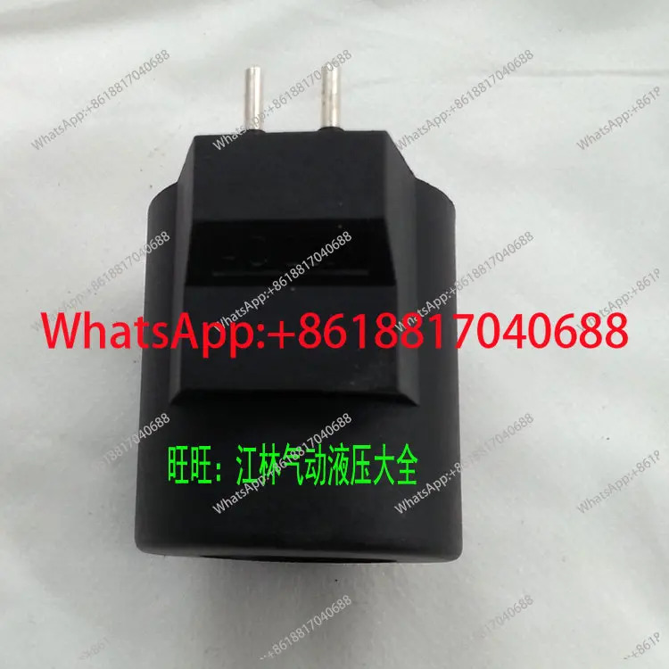 유압 솔레노이드 밸브 접속 코일 원형 2구 보어 직경 2m 높이 51mm DC24V