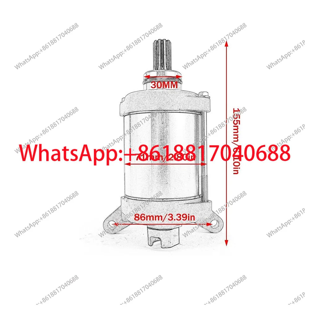 스타터 모터 1CT-81890-00-00 450 YFM450 11-14적가능