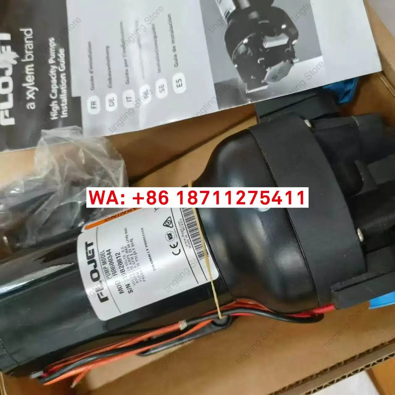 FLOJET R8600344 19B20812 24V10A 미국전기 다이어프램 펌프 액세서리