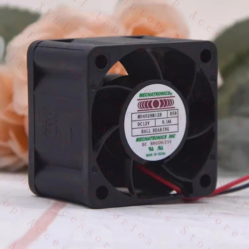 C MD4028M12B 4028 DC12V 0.14A 4CM 2선식 냉각팬