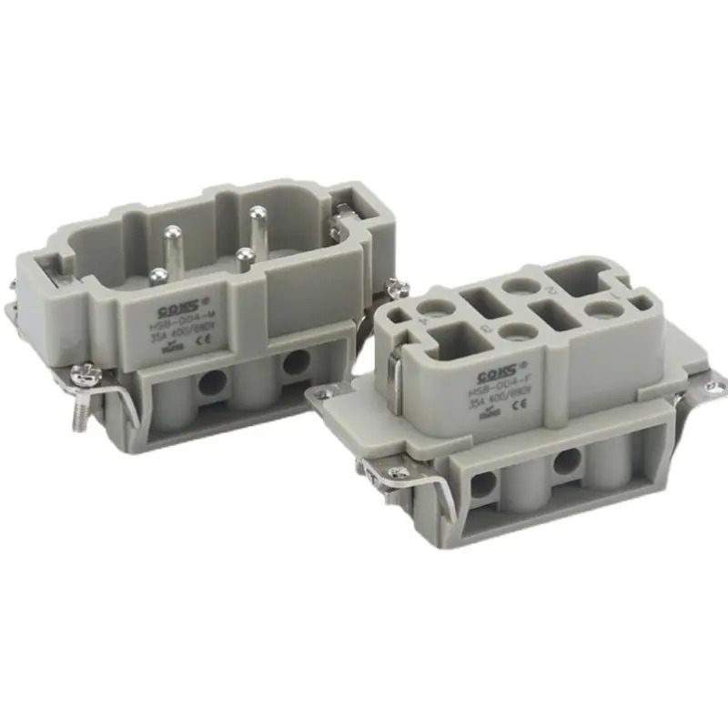 COKS 헤비 듀티 커넥터 HDC-HSB-004 직4핀 항공 소켓 러너 고전류 35A 2PCS