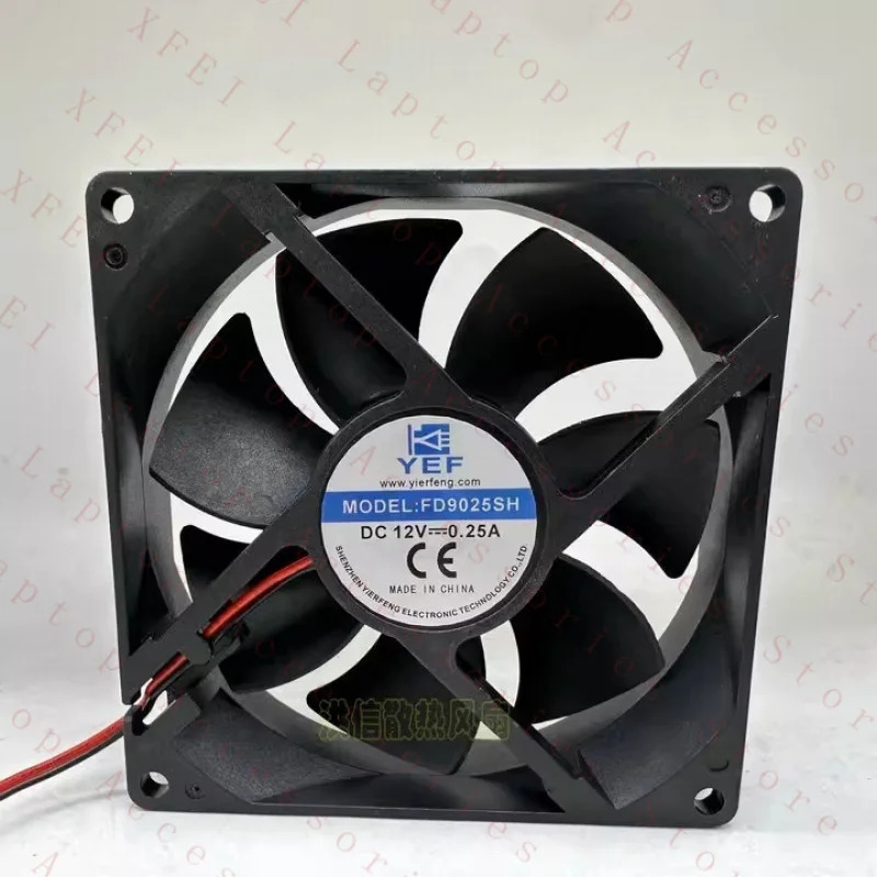 C YEF 팬FD9025SH DC12V 0.25A 9025 90x25MM 2선 냉각팬
