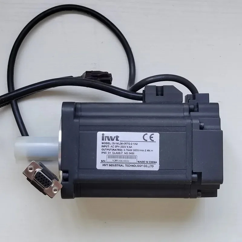 2025.4Invt SV-DA200-0R7-2-E0 750W SV-ML08-0R7G-2-1A0 서보모터