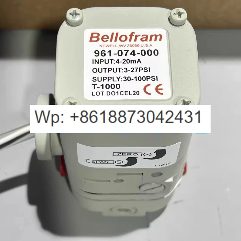 벨로프램 T1000 전기 변환기 비례 밸브 961-074-000