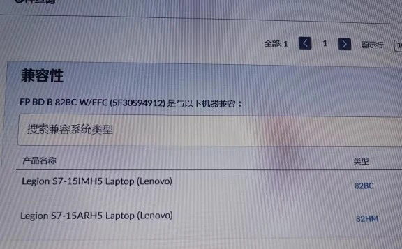 Lenovo호환 Sior Y9000X S7 15IMH5 지문 인식 보드 모듈 FRU 5F30S94912