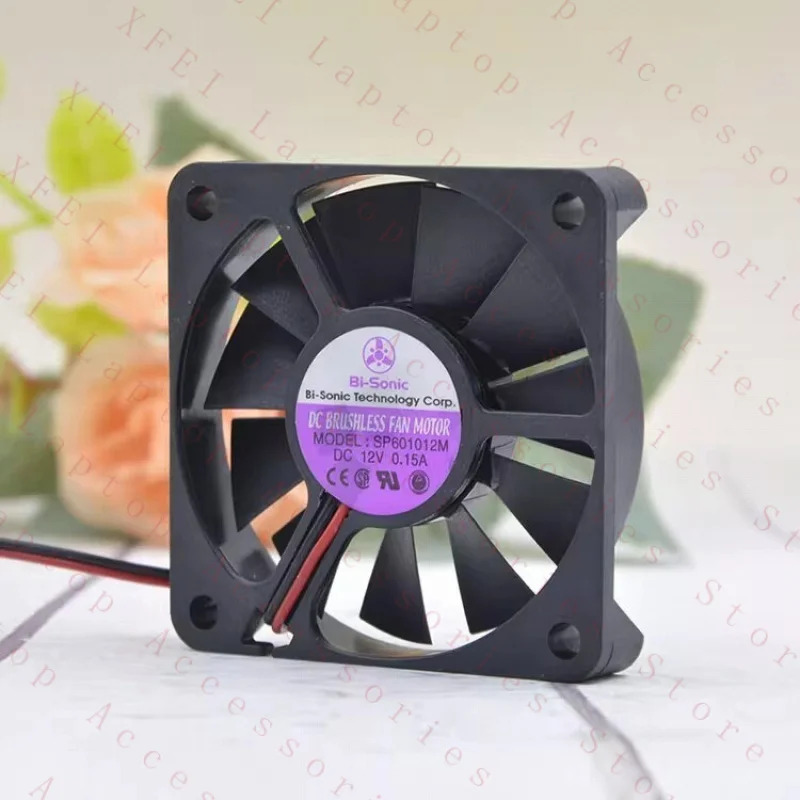 C SP601012M 12V 0.15A 6010 6CM 2선식 냉각팬