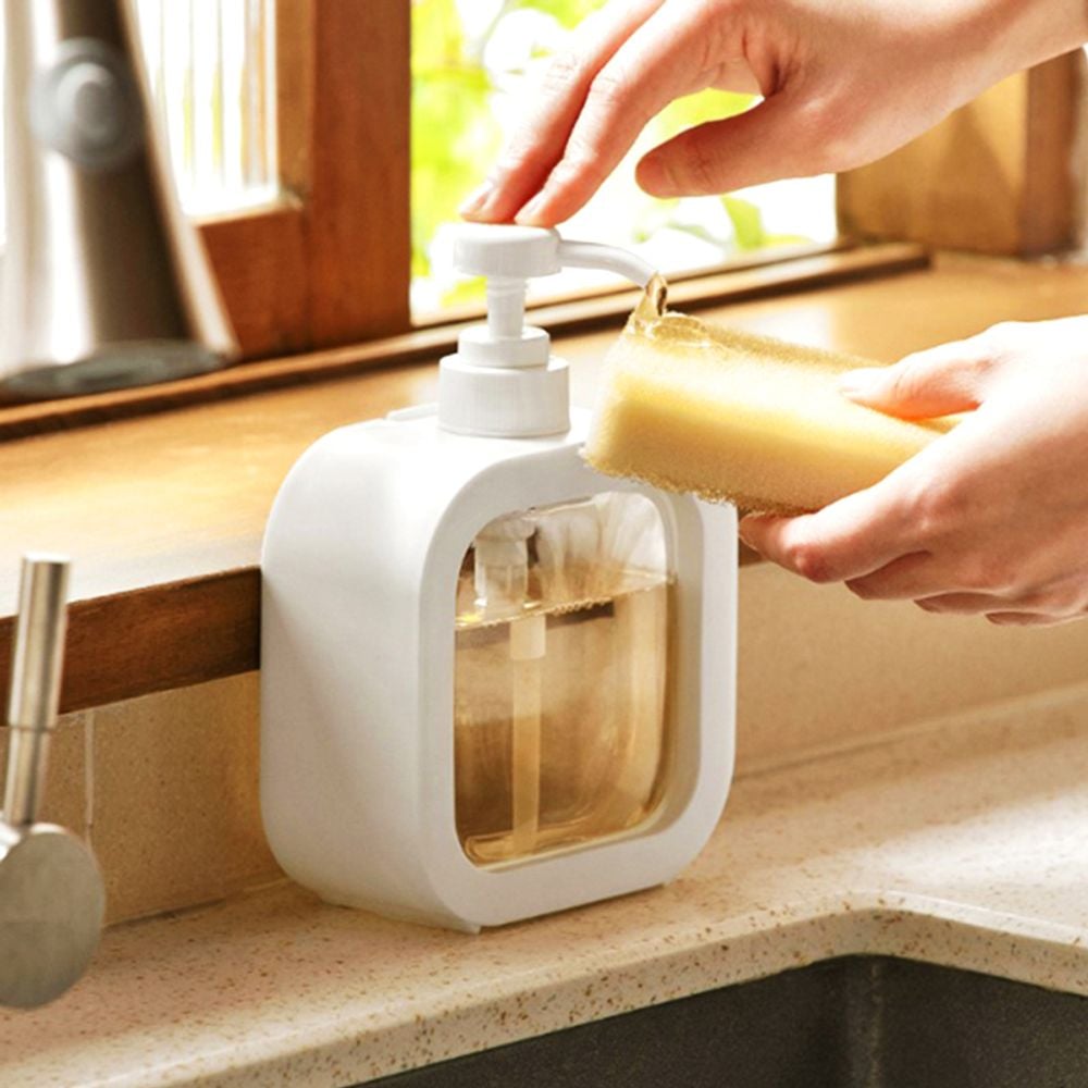 주방디스펜서 세제 샴푸 리필 플라스틱 용기 500ml - 상품 이미지