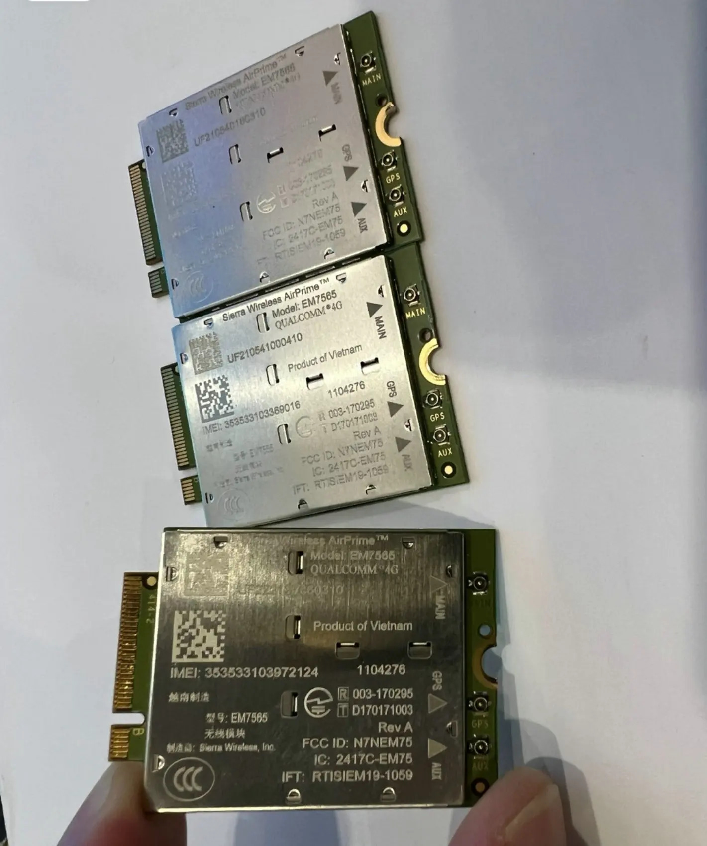C Qualcomm 칩이 탑재된 Sierra 무선 EM7565 Cat-12 고속 LTE 4G 모듈용