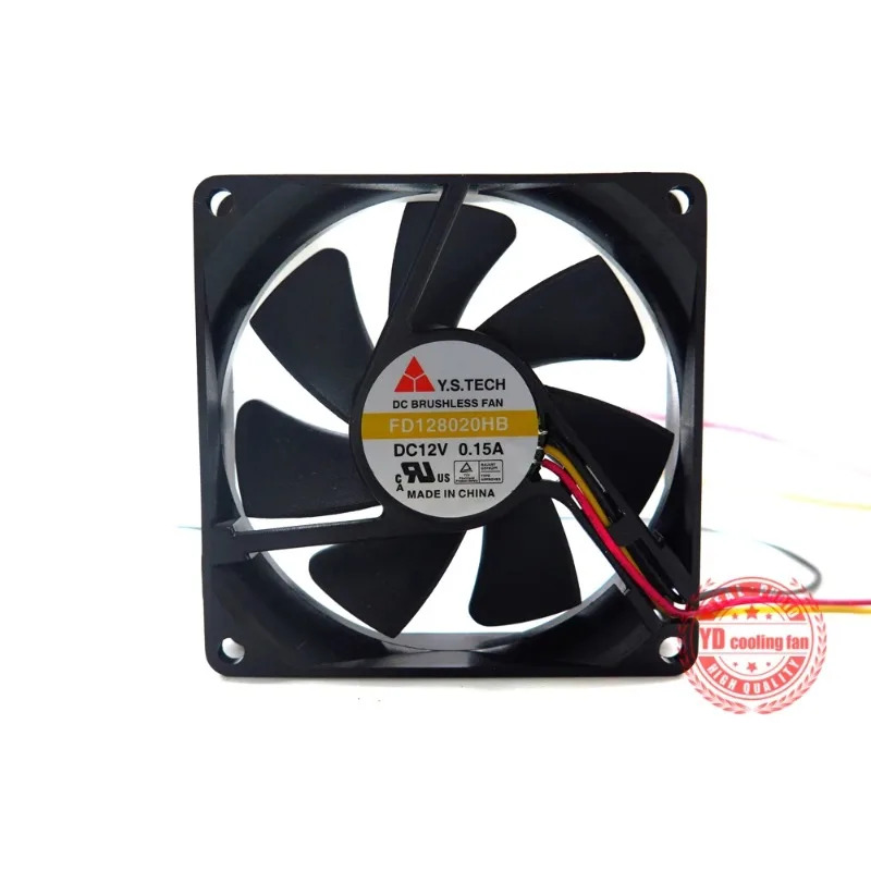 JFG Y.S.TECH FD128020HB 8020 12V 3핀 8CM 냉각팬용