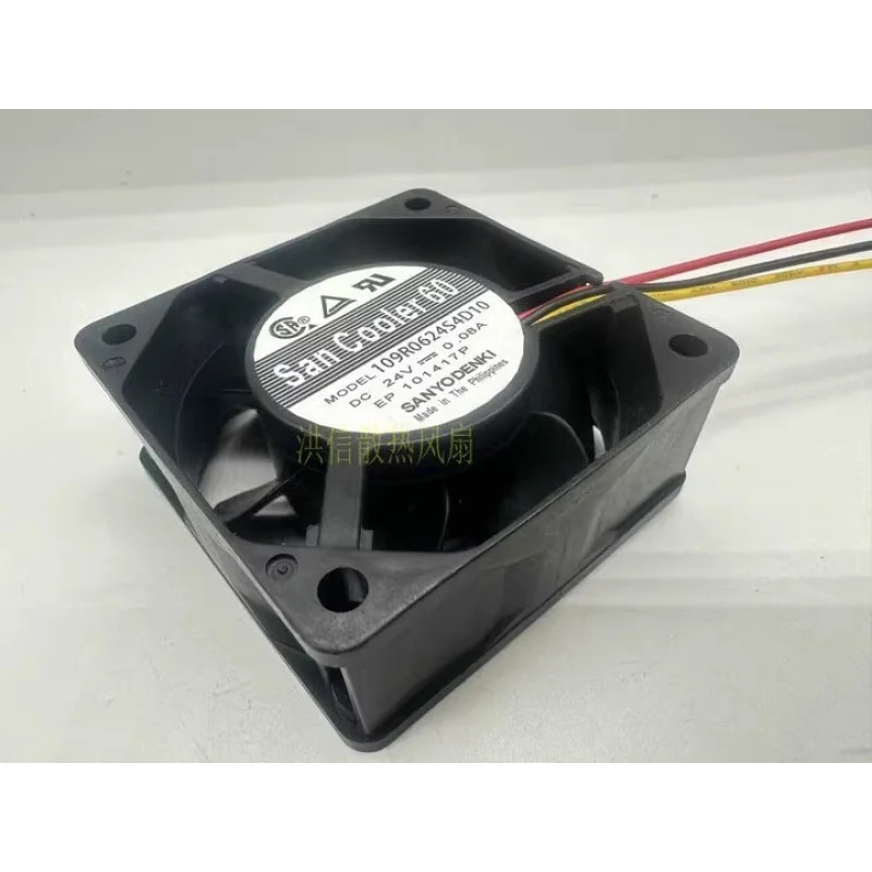 SANYO 팬 109R0624S4D10 DC24V 0.08A 6025 60x25MM 3선